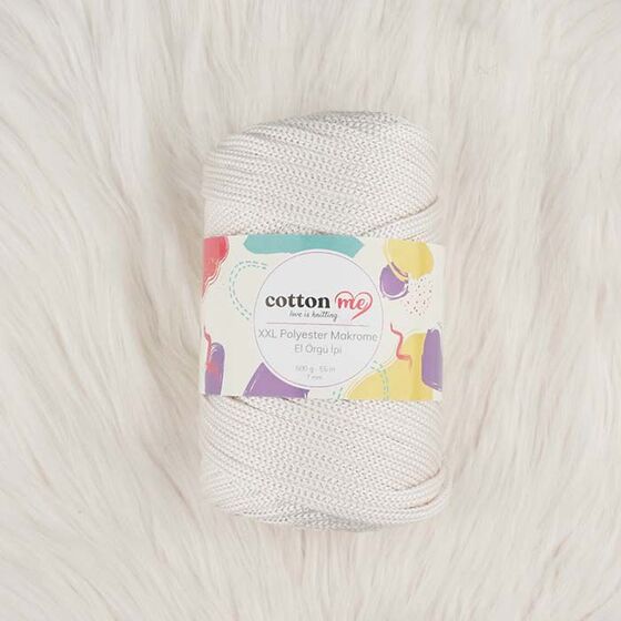 COTTON ME XXL POLYESTER MACROME HAND KNITTING YARN 500 GR.55 MT.7 MM.