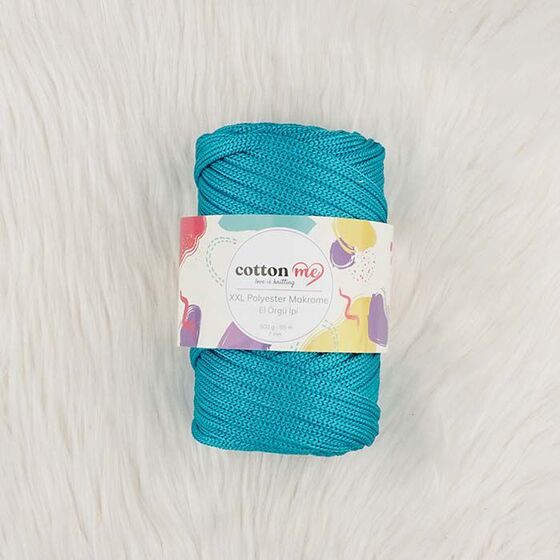 COTTON ME XXL POLYESTER MACROME HAND KNITTING YARN 500 GR.55 MT.7 MM.