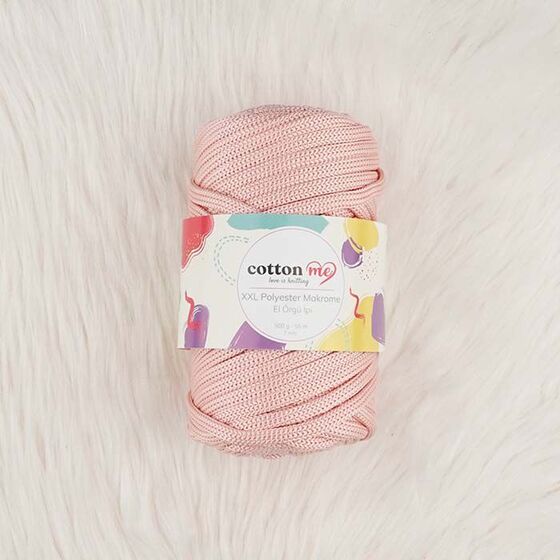 COTTON ME XXL POLYESTER MACROME HAND KNITTING YARN 500 GR.55 MT.7 MM.