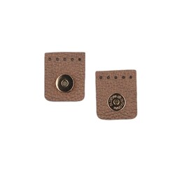 KNİTME - DERİLİ KARE MIKNATIS 4 x 4,5 CM