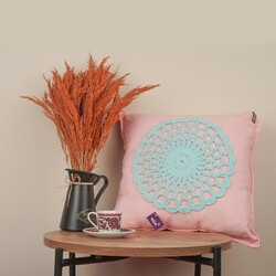 ME HANDMADE - DÜŞ KAPANI MOTİFLİ KIRLENT PEMBE-2133