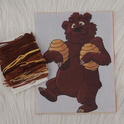 Madamella - MINI TAPESTRY KIT 22 X 16.50 MM BEAR-1 Madamella - MINI TAPESTRY KIT 22 X 16.50 MM BEAR-1