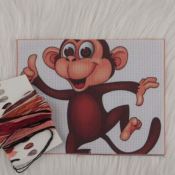 MINI TAPESTRY KIT 22 X 16.50 MM MONKEY