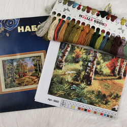 Madamella - ETAMIN EMBROIDERY SET 40 X 50 CM 0002