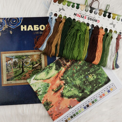 Madamella - ETAMIN EMBROIDERY SET 40 X 50 CM 0005