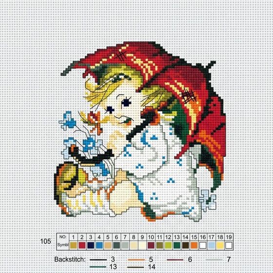 ETAMİN NAKIŞ SETİ 19 X 28 CM 105