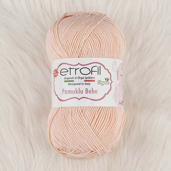 ETROFİL PAMUKLU BEBE ORGANİC ÖRGÜ İPİ 100 GR.260 MT.