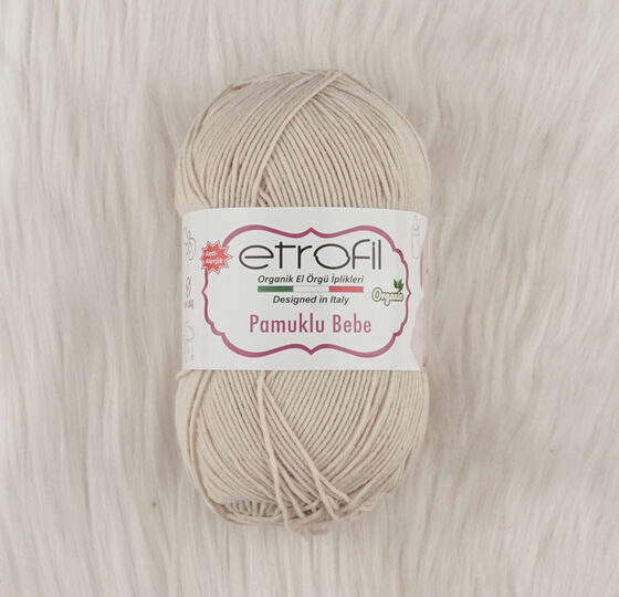  ETROFİL COTTON BABY ORGANIC KNITTING YARN 100 GR.260 MT.