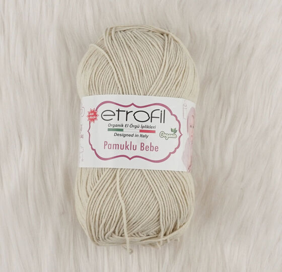  ETROFİL COTTON BABY ORGANIC KNITTING YARN 100 GR.260 MT.