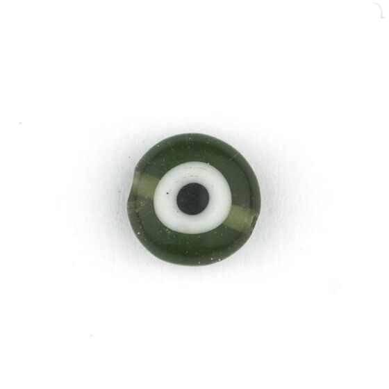 EVIL EYE BEAD PATTERNED GLASS BEAD 10 MM