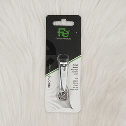 FE NAIL SCISSORS CHROME PLATED KEYRING WITH CHAIN ​​FEPI016 - Thumbnail