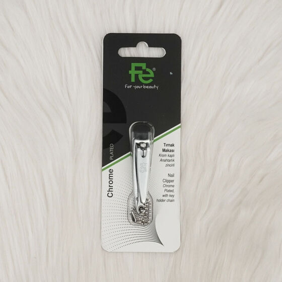 FE NAIL SCISSORS CHROME PLATED KEYRING WITH CHAIN ​​FEPI016