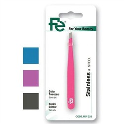 FE STAINLESS TWEEZERS WITH COLORED SIDE TIPS FEPI032 - Thumbnail