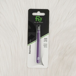 FE STAINLESS TWEEZERS WITH COLORED SIDE TIPS FEPI032 - Thumbnail