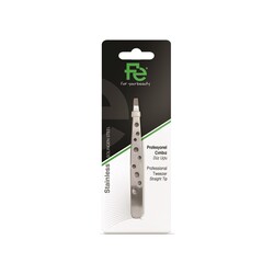 FE STAINLESS TWEEZERS PROFESSIONAL STRAIGHT TIP FEPI033-A - Thumbnail