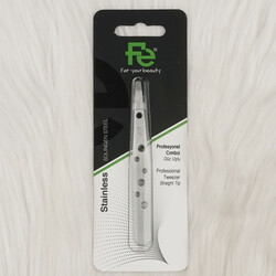 FE STAINLESS TWEEZERS PROFESSIONAL STRAIGHT TIP FEPI033-A - Thumbnail