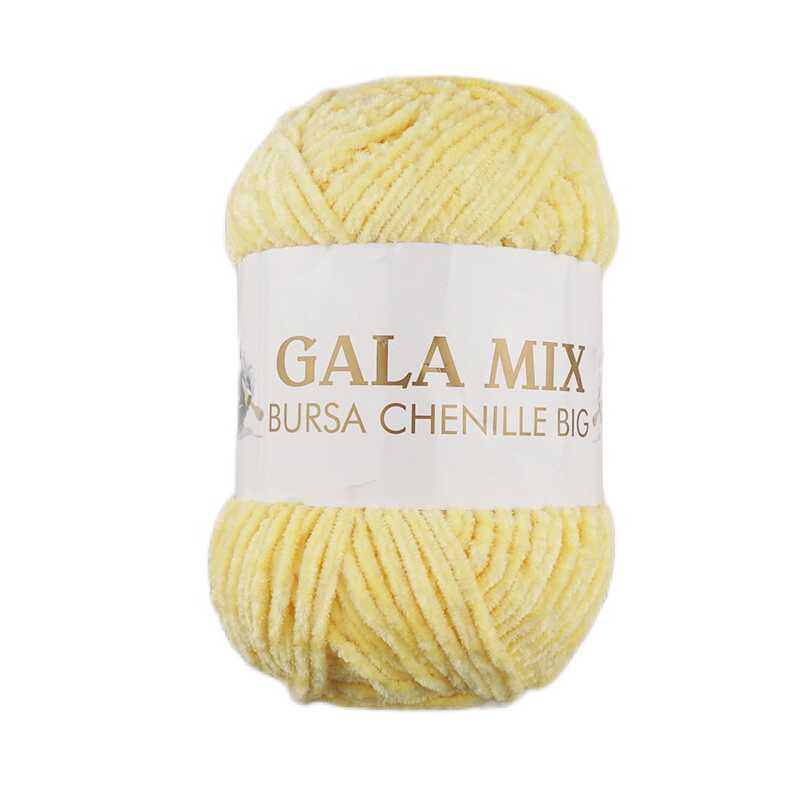Gala Bursa Chenille Kadife İp 210 Gr. Açık Sarı