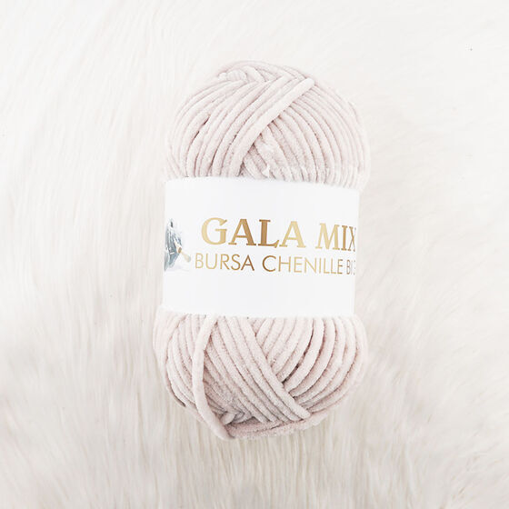 GALA BURSA CHENİLLE KADİFE İP 250 GR. MANTAR BEJİ