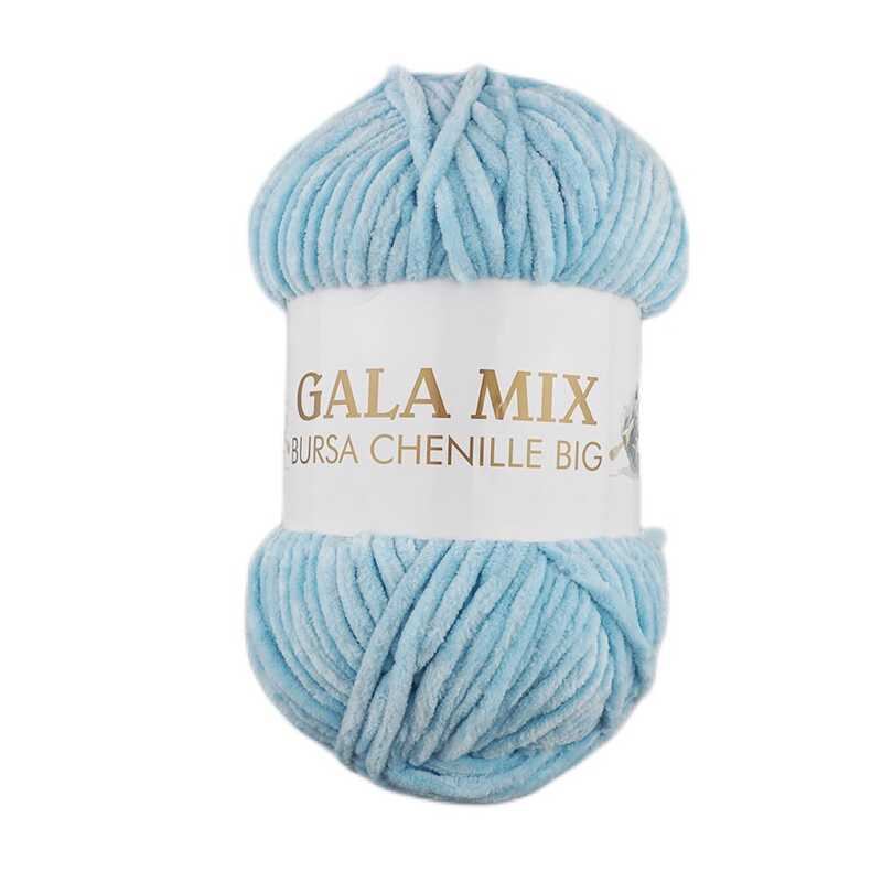 Gala Bursa Chenille Kadife İp 340 Gr. Bebe Mavi