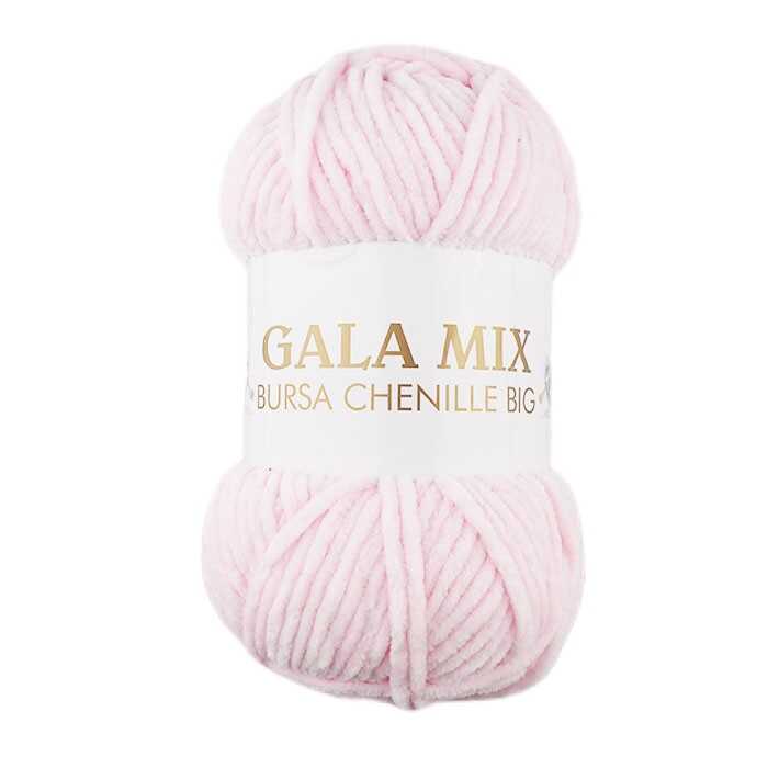 Gala Bursa Chenille Kadife İp 350 Gr. Bebe Pembe