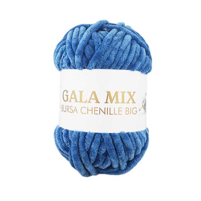 Gala Bursa Chenille Kalın Kadife İp 220 Gr. Denim