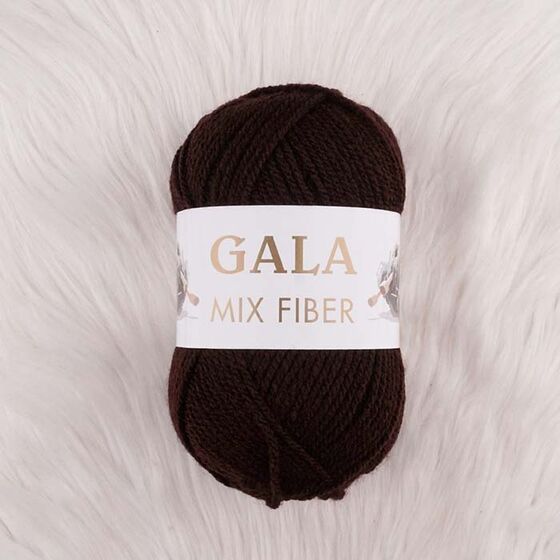 GALA MIX DARK BROWN ACRYLIC KNITTING YARN 100 GR