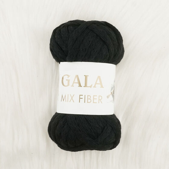 GALA MIX FIBER KALIN SİYAH AKRİLİK ÖRGÜ İPİ 100 GR