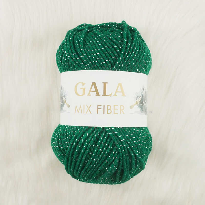 Gala Mıx Fıber Yeşil Simli Akrilik Örgü İpi 100 Gr