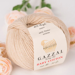 GAZZAL BABY COTTON KNITTING YARN - Thumbnail