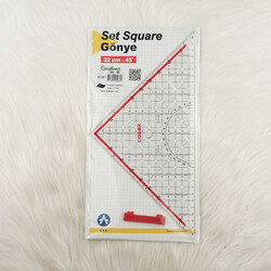 Noname - GEOMETRİK GÖNYE CETVEL 32 CM 45°(GEODER) Noname - GEOMETRİK GÖNYE CETVEL 32 CM 45°(GEODER)