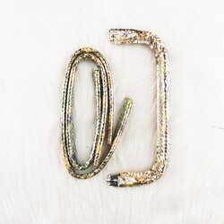 Noname - GİZLİ BUR KİTİ 22 CM. YILAN DERİSİ YEŞİL