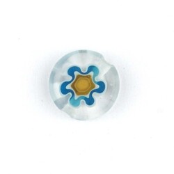 GLASS BEAD FLORAL PATTERN 12 MM - Thumbnail