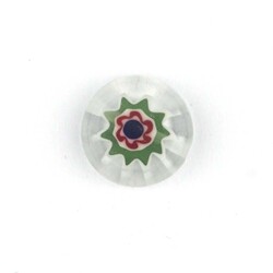 GLASS BEAD FLORAL PATTERN 12 MM - Thumbnail