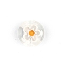 GLASS BEAD FLORAL PATTERN 12 MM - Thumbnail