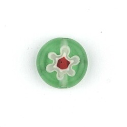 GLASS BEAD FLORAL PATTERN 12 MM - Thumbnail