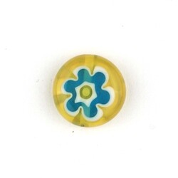 GLASS BEAD FLORAL PATTERN 12 MM - Thumbnail