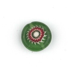 GLASS BEAD FLORAL PATTERN 12 MM - Thumbnail