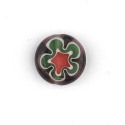 GLASS BEAD FLORAL PATTERN 12 MM - Thumbnail