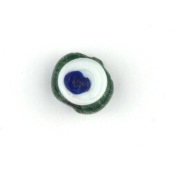  GLASS EVIL EYE BEAD 15 MM - Thumbnail