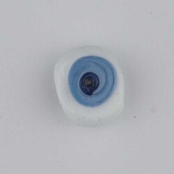  GLASS EVIL EYE BEAD 15 MM - Thumbnail