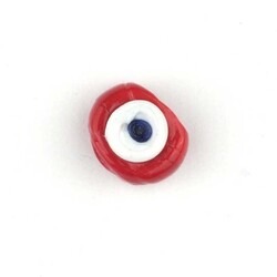  GLASS EVIL EYE BEAD 15 MM - Thumbnail