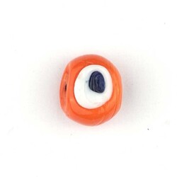  GLASS EVIL EYE BEAD 15 MM - Thumbnail