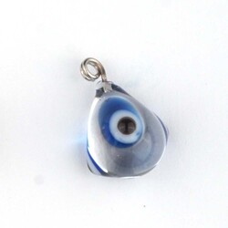 GLASS EVIL EYE BEAD 12 MM - Thumbnail