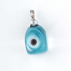 GLASS EVIL EYE BEAD 12 MM - Thumbnail