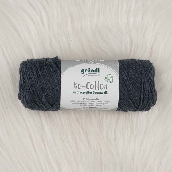 GRÜNDL RE-COTTON 100 GR. NO:02 DARK NAVY BLUE