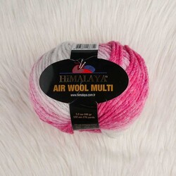 HIMALAYA AIR WOOL MULTI KNITTING YARN - Thumbnail