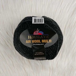 HIMALAYA AIR WOOL MULTI KNITTING YARN - Thumbnail