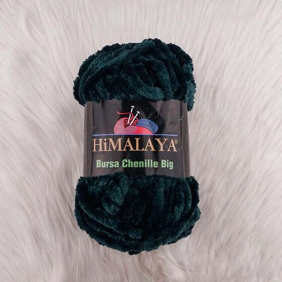 HİMALAYA BURSA CHENİLLE ZÜMRÜT KADİFE ÖRGÜ İPİ 350 GR