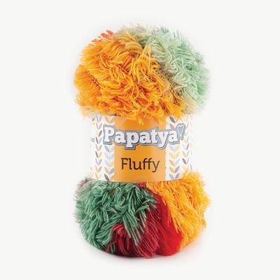 -KAMGARN PAPATYA FLUFFY ÖRGÜ İPİ