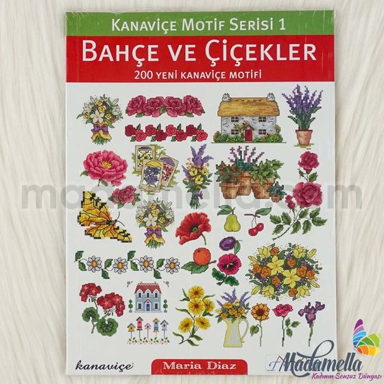 EMBROIDERY MOTİF SERIES-1 GARDEN AND FLOWERS 5570